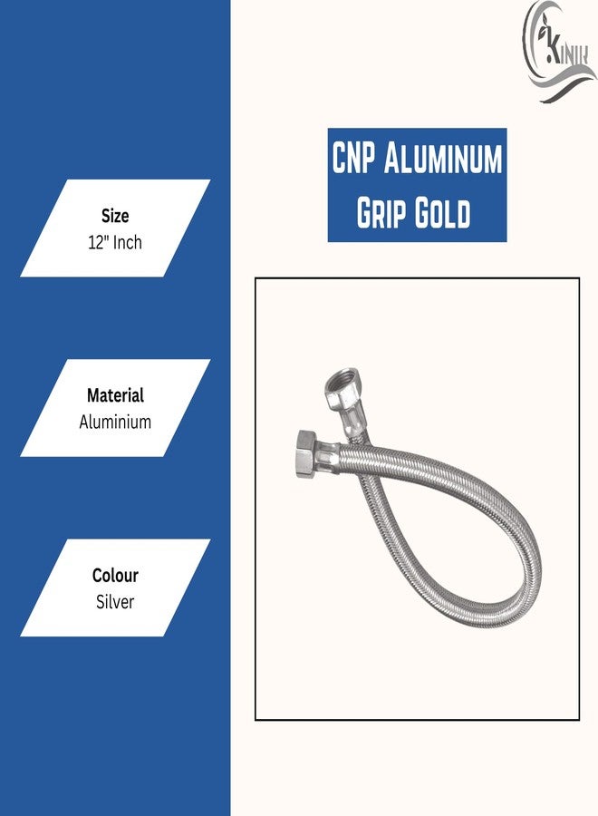 KINIK Aluminium Grip Connection Pipe 12 Inch | Flexible Water Supply Hose for Geyser, Wash Basin & Bathroom | Leak-Proof, Durable & Multi-Purpose - Image 5